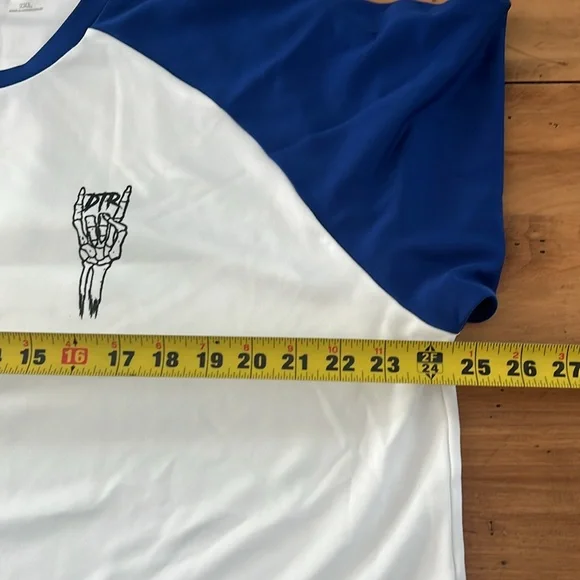 Dirt Trail Riders Sport-tek 3/4 sleeve raglan moister wicking shirt 2XL - Picture 8 of 15